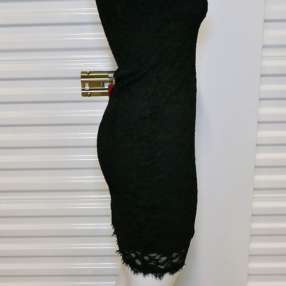 Jump! By Wendye Black Lace Sheath Dress sz Small - Picture 3 of 8
